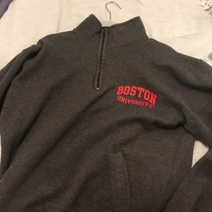 Champion Boston University Quarter Zip Sweater